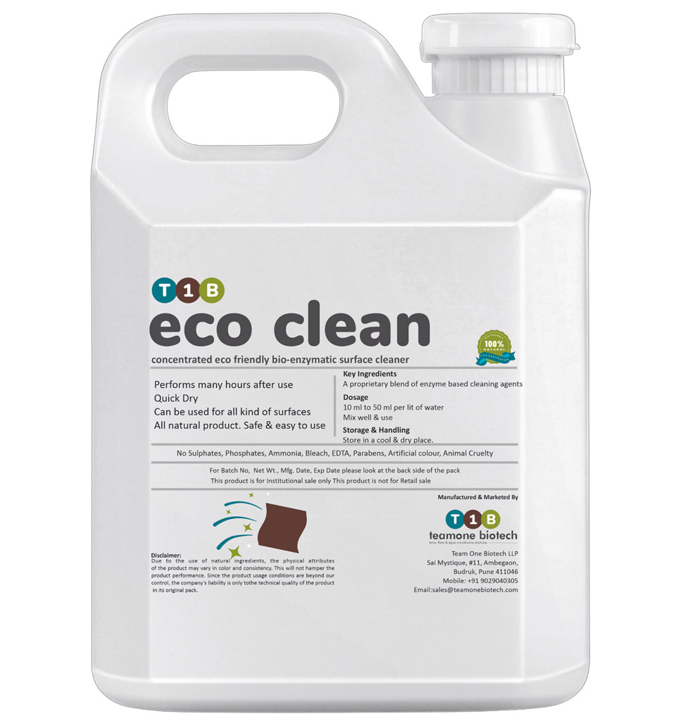 Dissolves oils, fats & stains on tiles, wood surfaces, glass surfaces. For effective & environment friendly commercial space cleaning