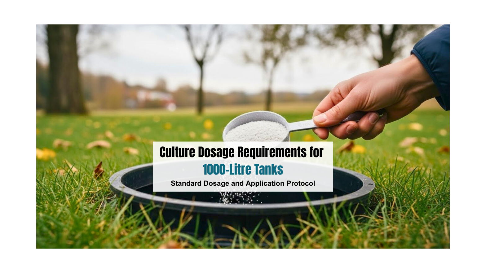 Culture Dosage for 1000-Litre Tanks