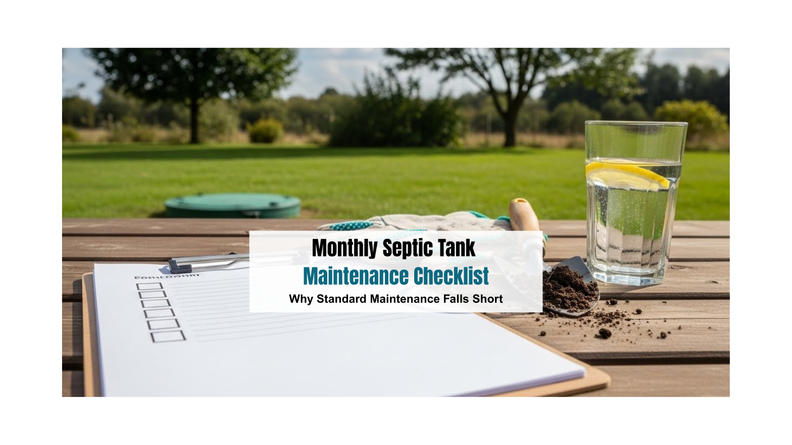 Monthly Septic Tank Maintenance Checklist