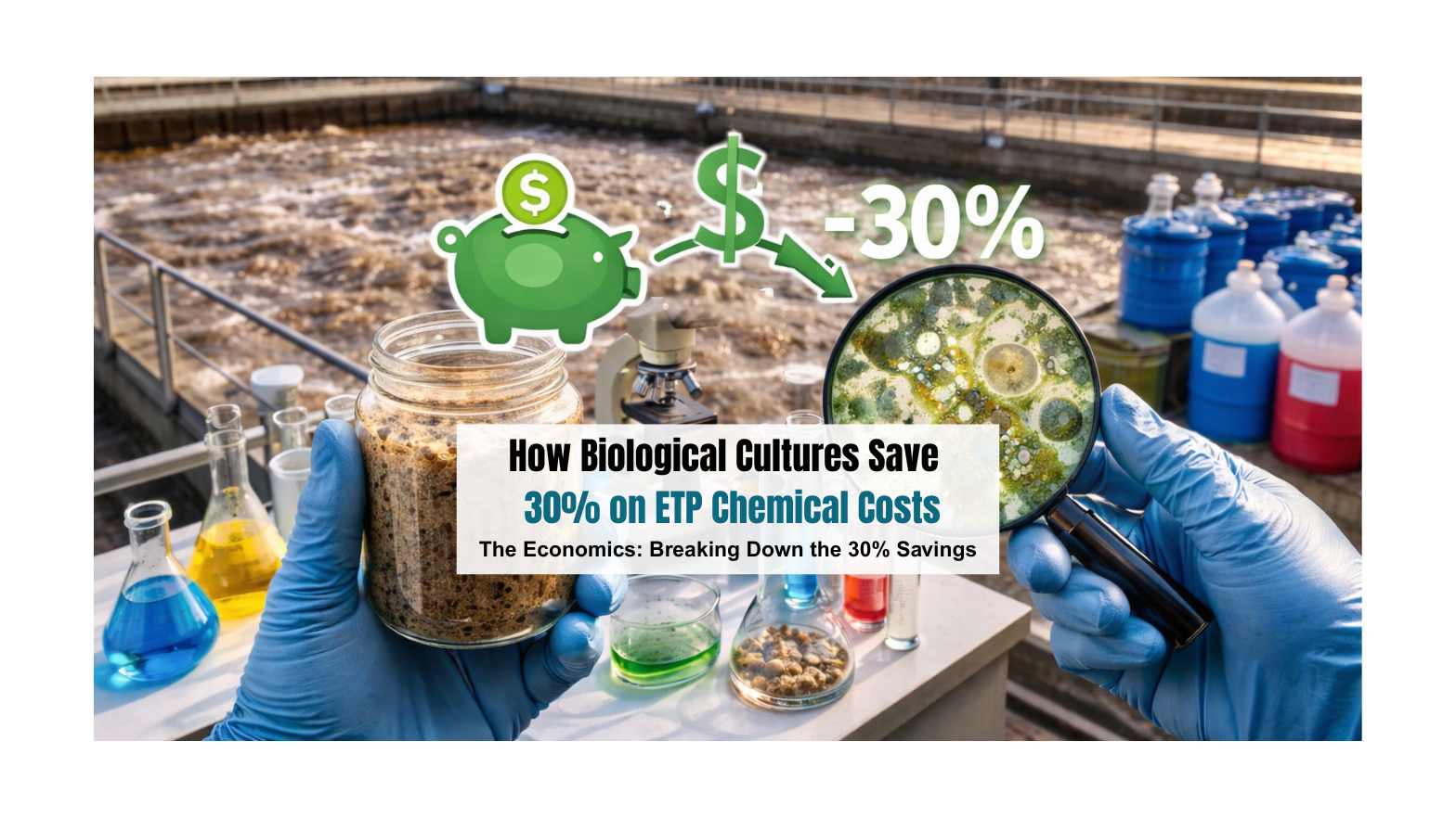 How Biological Cultures Save 30% on ETP Chemical Costs
