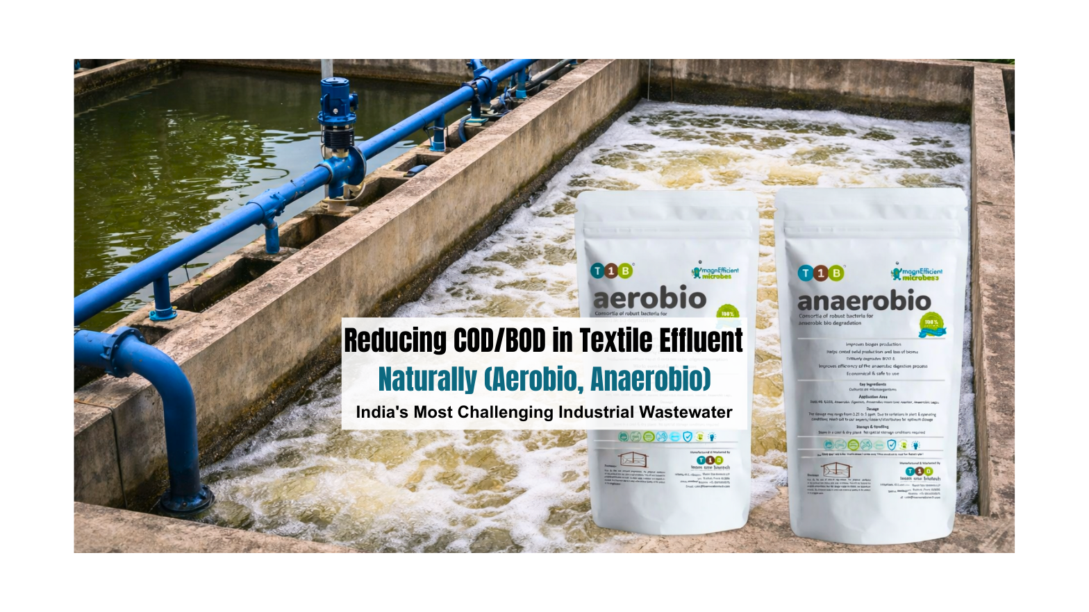 Reducing COD/BOD in Textile Effluent Naturally (Aerobio, Anaerobio)