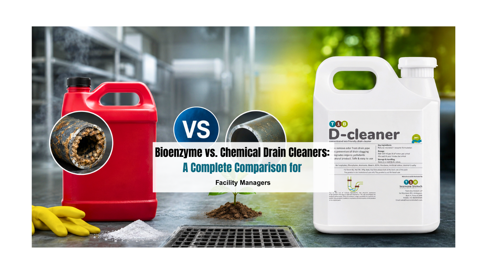 Bioenzyme vs. Chemical Drain Cleaners: A Complete Comparison for Facility Managers