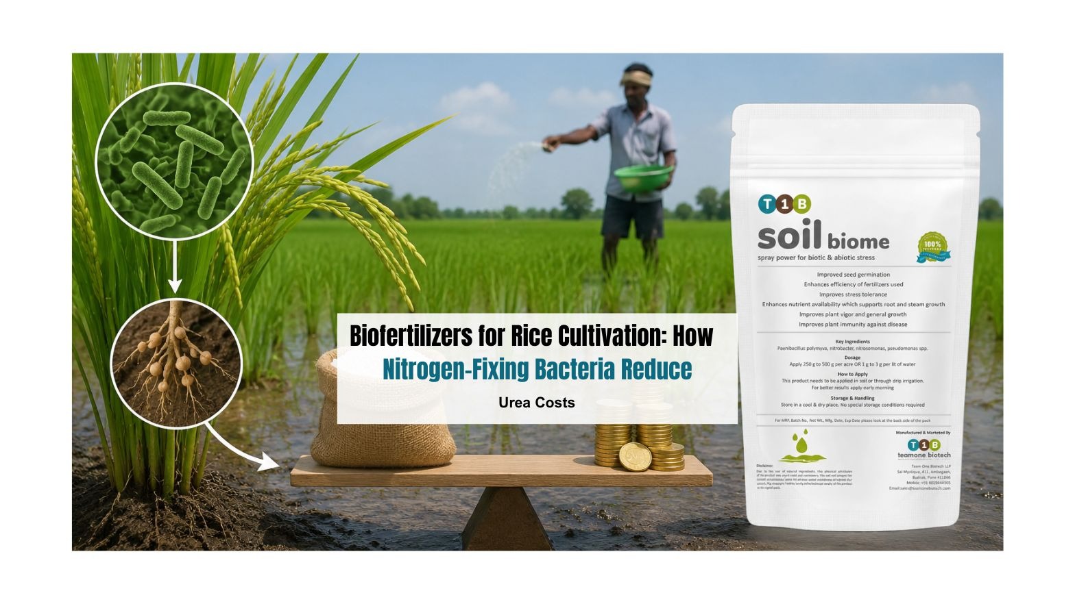 Biofertilizers for Rice Cultivation: How Nitrogen-Fixing Bacteria Reduce Urea Costs