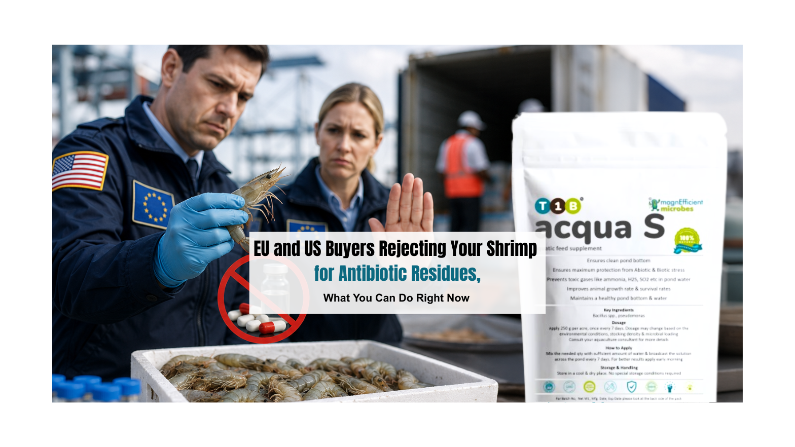 EU and US Buyers Rejecting Your Shrimp for Antibiotic Residues ,  What You Can Do Right Now