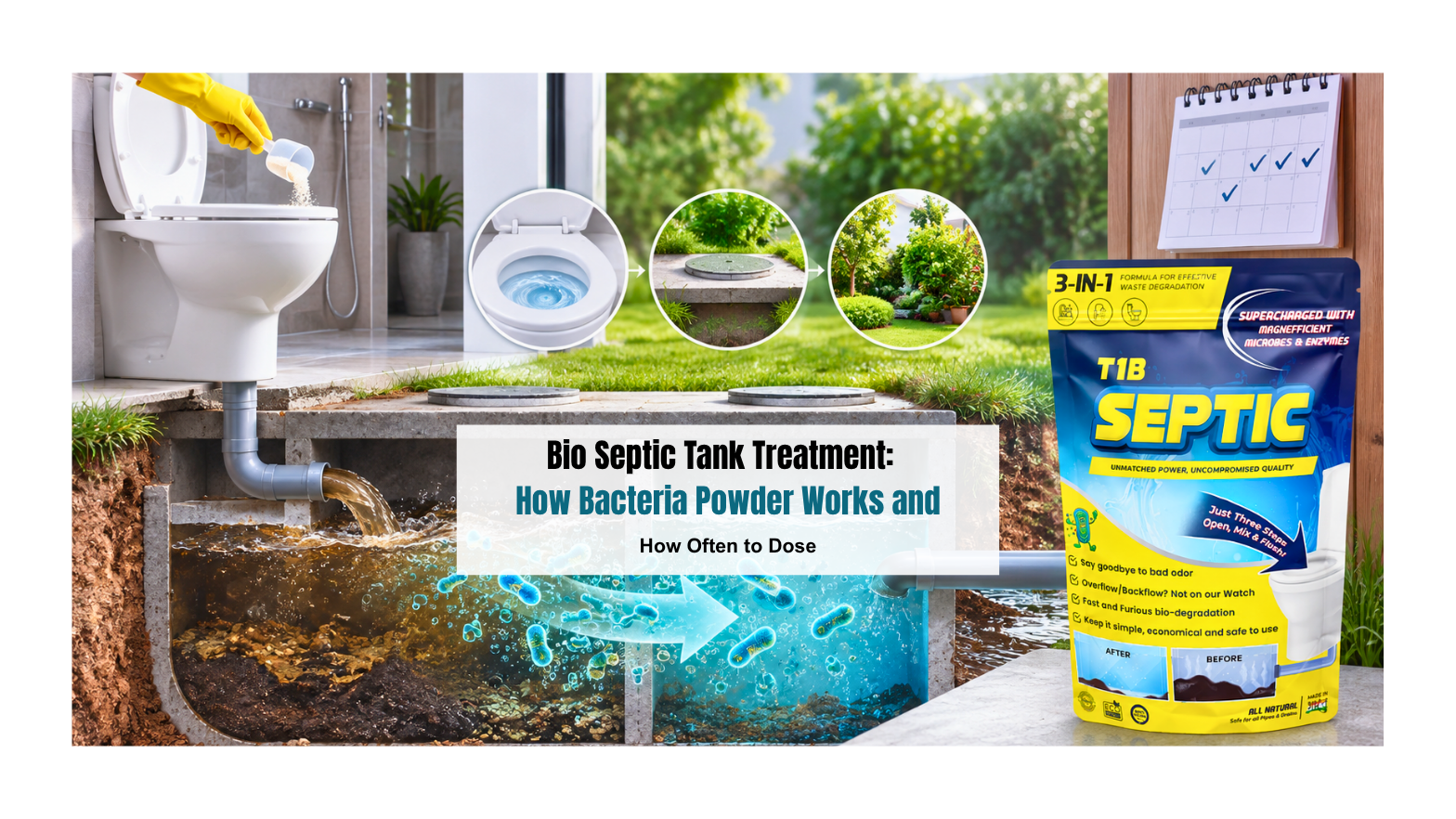 Bio Septic Tank Treatment: How Bacteria Powder Works and How Often to Dose