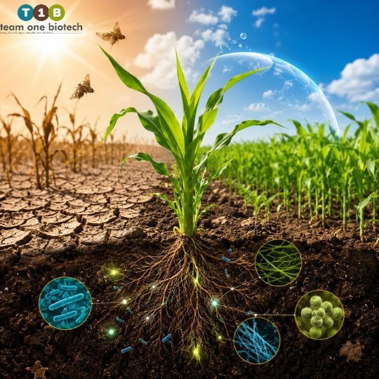 How Biological Inputs Strengthen Plant Resilience Against Both Stress Types