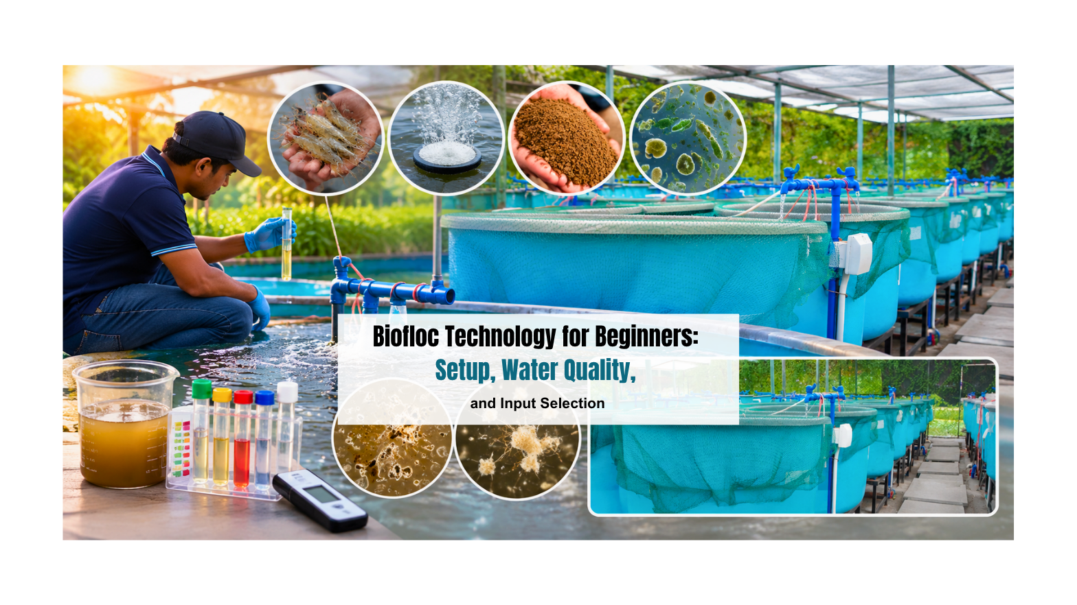 Biofloc Technology for Beginners: Setup, Water Quality, and Input Selection