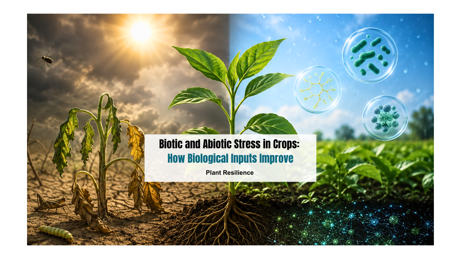 Biotic and Abiotic Stress in Crops: How Biological Inputs Improve Plant Resilience