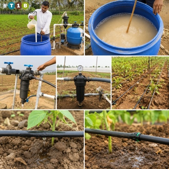 How to Apply Biofertilizers Through Drip Irrigation, Step by Step