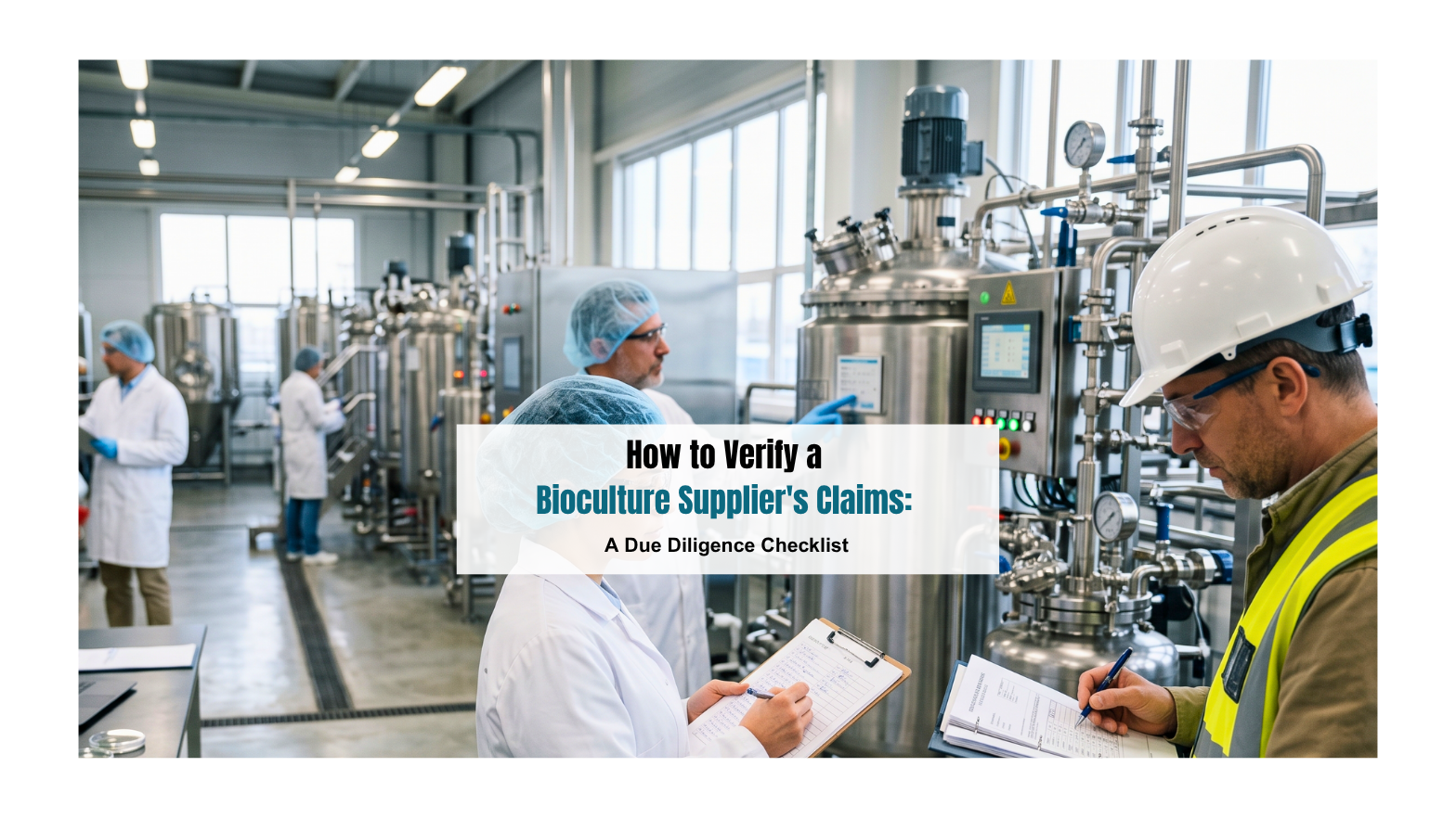 How to Verify a Bioculture Supplier's Claims: A Due Diligence Checklist